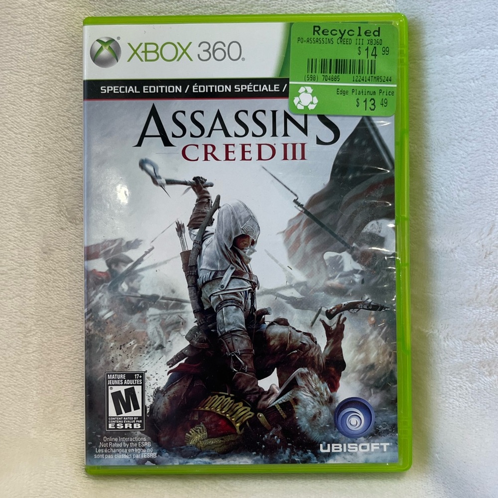 Assassins Creed 3 (Special Edition) XBOX 360 Game